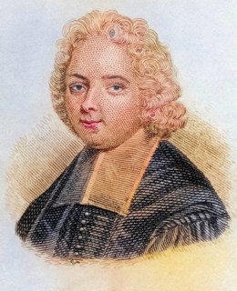 Louis Ellies Du Pin, also Dupin, 1657 to 1719, French church historian, coloured woodcut from