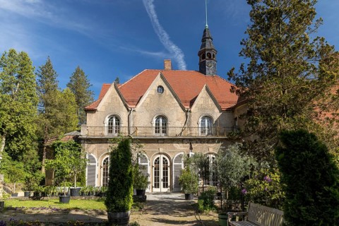 Thürmsdorf Castle and Park, Struppen, Saxon Switzerland, Saxony, Germany