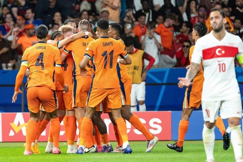 BERLIN, GERMANY - JULY 6, 2024: Euro 2024 quarterfinal match Nederlands vs Turkey (Turkiye) 2:1.