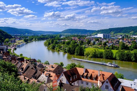 Miltenberg, on the Main, Odenwald, Lower Franconia, Franconia, Bavaria, Germany