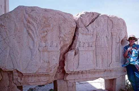 Relief panels that were originally installed in the portico, Bel Temple, Palmyra, Tadmor, Syria,