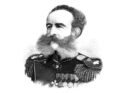 Prince Nikolai Ivanovich Svyatopolk-Mirsky (1833–1898), Russian adjutant-general. His imposing,
