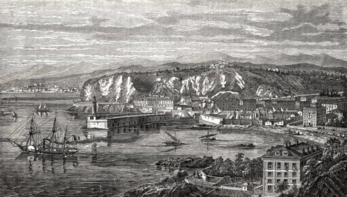 Cityscape of Nice, 19th century