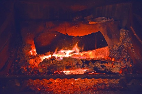 Fire, open fire, wood fire, embers, Federal Republic of Germany