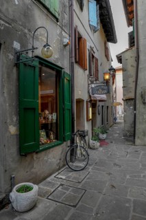 Alley in the old town of Grado, Grado Island, Friuli Venezia Giulia Region, Italy