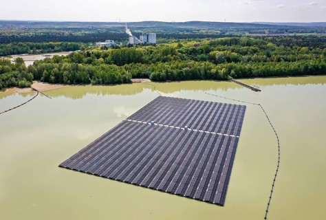 Haltern am See, North Rhine-Westphalia, Germany, Germany's largest floating solar park. 5, 800
