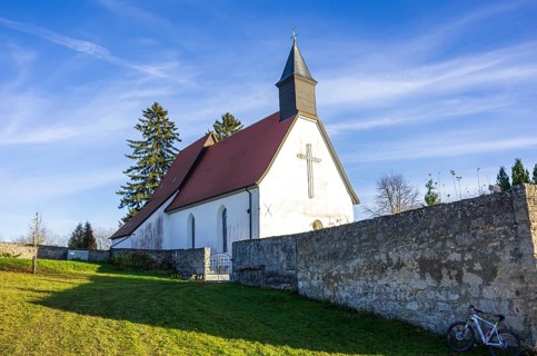 St. Stephen's Church in the desert of the village and today the ghost village of Gruorn on the