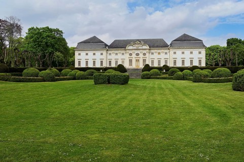 Park, Baroque Halbturn Castle, Lake Neusiedl, Burgenland, Austria