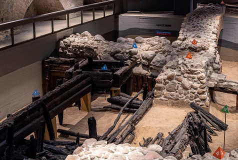 Interior photograph, Archaeological excavations, Berlin Spandau Citadel, remains of the old