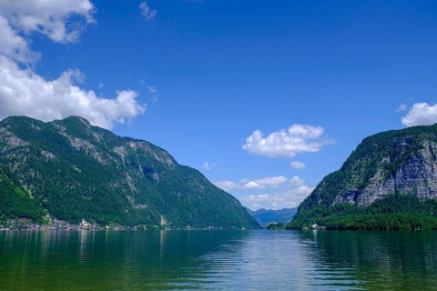Hallstatt am Hallstätter See, Salzkammergut, Upper Austria, Austria