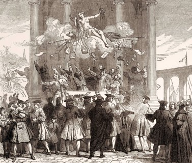 Caricature against the papal bull Unigenitus by Pope Clement XI in 1713