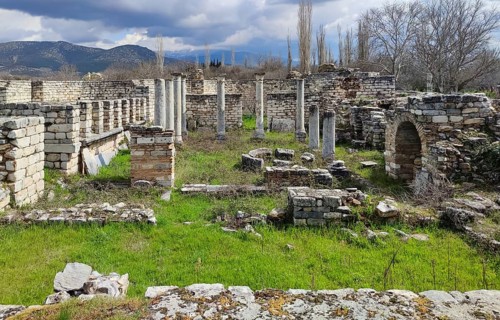 Excavation site site of the ancient city of Aphrodisias, today's city of Geyre, Karacasu, Aydin,