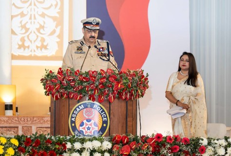 Director General of Police (DGP) of Assam, Shri Harmeet Singh delivers a speech during the Lachit