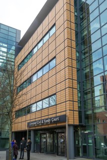 Liverpool Civil and Family Court building, Vernon Street, city centre of Liverpool, Merseyside,