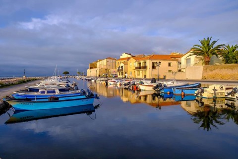 Harbour, Meze, Mèze, on the Etang Thau, Département Hérault, Region Provence-Alpes-Côte d'Azur,