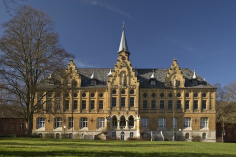Main building of St John's Abbey, Marsberg, Sauerland, North Rhine-Westphalia, Germany