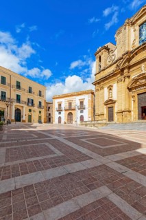 Piazza Duomo, Sciacca, Agrigento district, Sicily, Italy