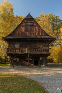 Postoffice. Open-air museum in Roznov pod Radhostem, displaying buildings and traditions of the