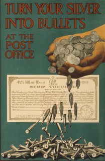 British poster for war bonds from the First World War 1914-1918, published by the Parliamentary War