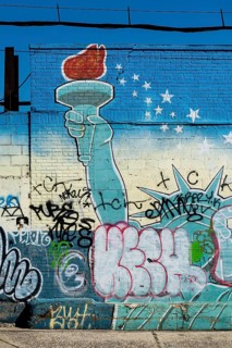 Straßenkunst, Graffiti, Williamsburg, Brooklyn, New York City, New York, USA
