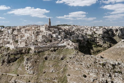 Matera in region Bazylikata, Italy - commonly referred to as town carved out of the rock