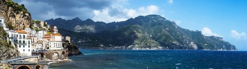 Panorama of Atrani, Amalfi Coast, Italy