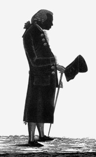 Immanuel Kant, 1724, 1804, German philosopher of the Enlightenment, Shadow tear from 1798