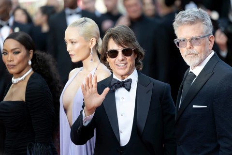Cannes, France - 14.5.2024: Angela Bassett, Pom Klementieff, Tom Cruise and Christopher McQuarrie