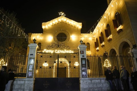 In Damascus, Syria, on December 25, 2025, festive scenes filled the streets and churches of the Bab
