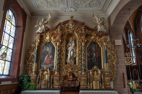 Side altar from the Minster of Our Lady, Villingen-Schwenningen, Baden-Württemberg, Germany