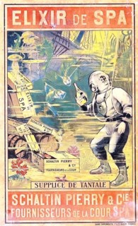 Advertising poster, beverage advertisement, advertising poster from 1910 for Elixir de Spa by F. &