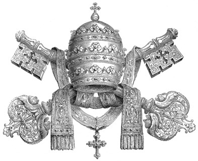 The papal coat-of-arms