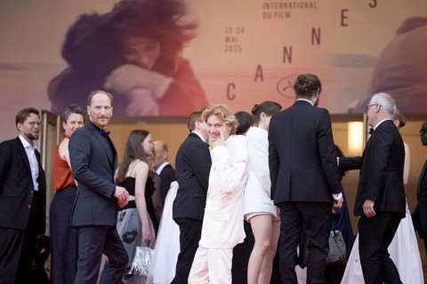 Cannes, France - 24.5.2024: Filip Schnack on the red carpet during the Closing Ceremony of the 78th
