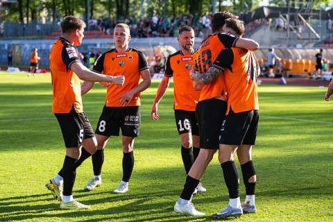 GLOGOW, POLAND - MAY 1, 2026: Football match polish Betclic 1. first league between Chrobry Glogow