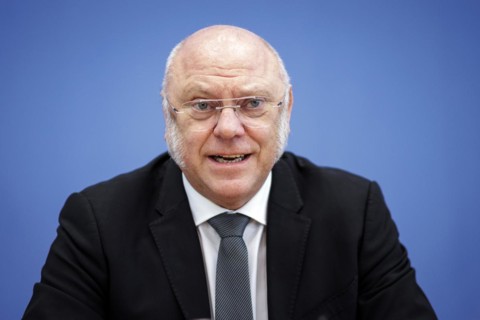 Ulrich Schneider, Managing Director of Der Paritätische Gesamtverband, at a press conference on the