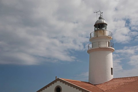 Far de Capdepera lighthouse, cliffs, Cala Ratjada, Majorca, Balearic Islands, Spain