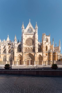 Santa Maria de Regla de Leon Cathedral, an iconic Gothic church and the episcopal see of the
