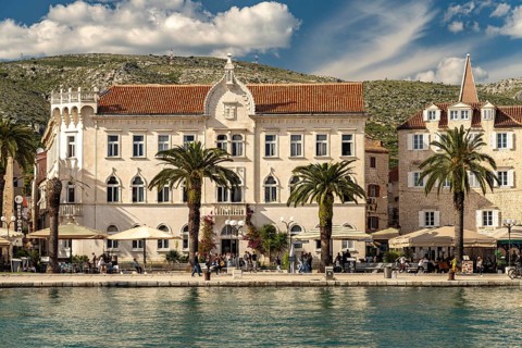 Petar Berislavic Primary School on the Riva Promenade in Trogir, Croatia