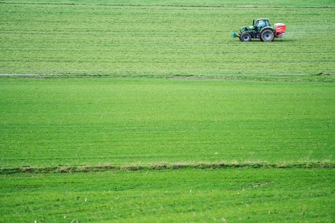 Agricultural fields, Oberweser, Upper Weser Valley, Weser Uplands, Weserbergland, Hesse, Germany