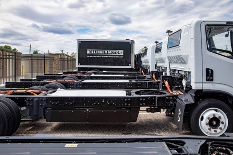 Oak Park, Michigan USA - 11 May 2026 - The remaining assets of Bollinger Motors are prepared for