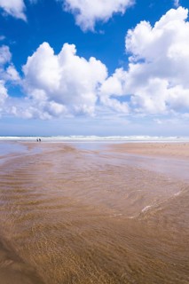 New Zealand, island town, Oceania, North Island of New Zealand, sea coast, clouds, white clouds,