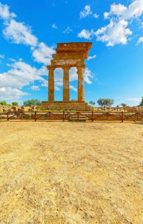 Temple of Castor and Pollux, Valley of Temples, Agrigento, Sicily, Italy