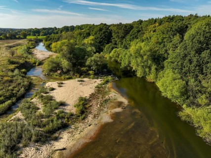 Datteln, North Rhine-Westphalia, Germany - Lippe, river and floodplain development of the Lippe