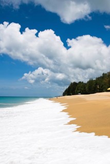 Mai Khao Beach in the north of the Thai holiday island Phuket, Thailand, Siam, Asia, Southeast