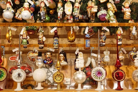 Christmas tree decorations Christmas decorations made of glass, Christmas tree topper, traditional,