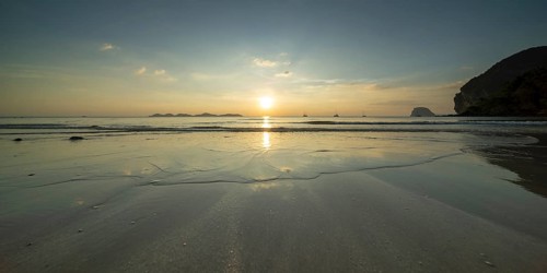 Sunset at Charlie Beach, Koh Mook Island, Andaman Sea, Thailand, Southeast Asia