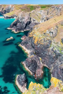 Kynance Cove and Asparagus Island, Cornwall, England, United Kingdom