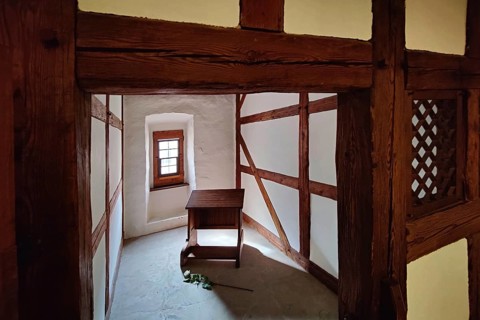 Luther cell in the Augustinian monastery where Martin Luther lived as a monk between 1505 and 1511,