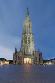 Ulm Minster illuminates Germany