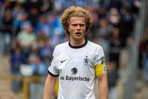 Football 3rd League, Season 2024/25, Matchday 33: Waldhof Mannheim v 1860 Munich***Jesper Verlaat